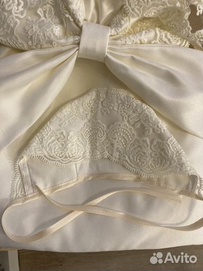 Комплект (боди+конверт+шапочка+чепчик) на выписку