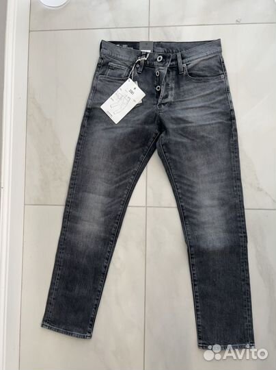 Джинсы G Star 3301 regular W30 L30 washed black