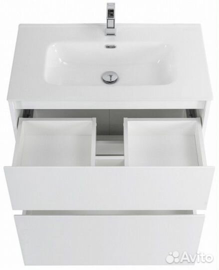 Тумба с раковиной BelBagno Kraft 80-PIA-BB800ETL Bianco Opaco