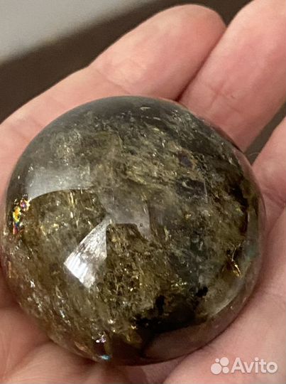 Шар/ цитрин/природный