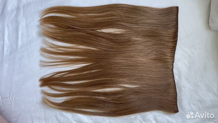 Волосы натуральные для наращивания на трессе 36 см