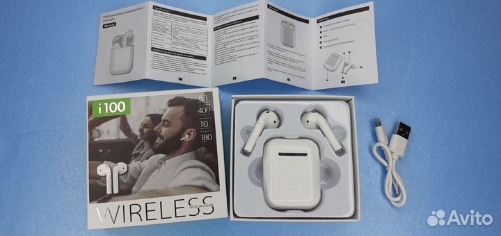 Наушники Беспроводные Tws I100 Airpods Сенсорные