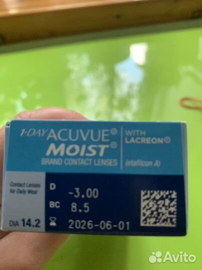 Линзы контактные 1Day Acuvue Moist