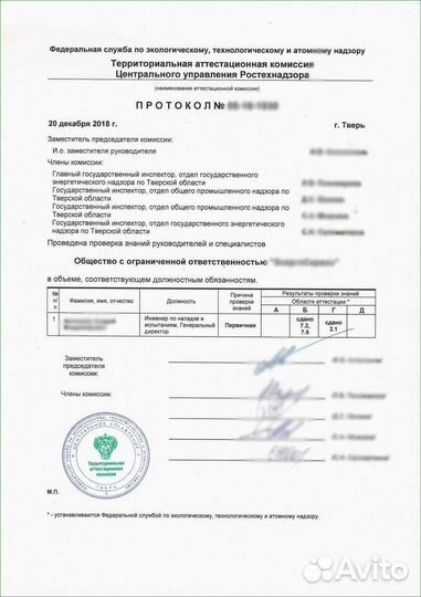 Аттестация ростехнадзора промышленная безопасность