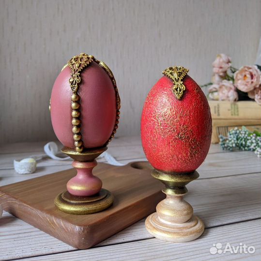 Подарочное пасхальное яйцо в винтажном стиле