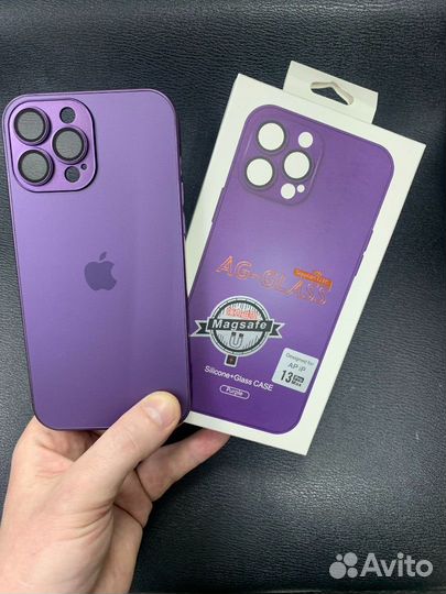 Чехол стеклянный Magsafe iPhone 13 ProMax