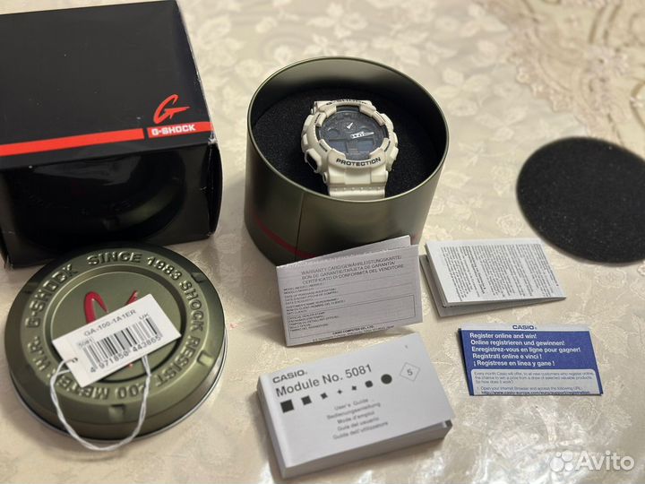 Часы Casio g shock ga 100 1a1er