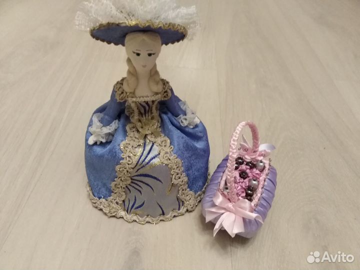 Мыльная корзинка из лент декор интерьер