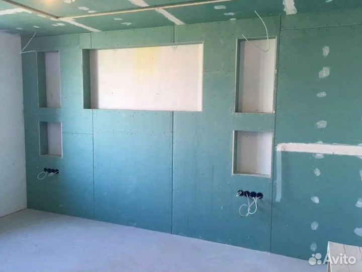 Гипсокартон новый