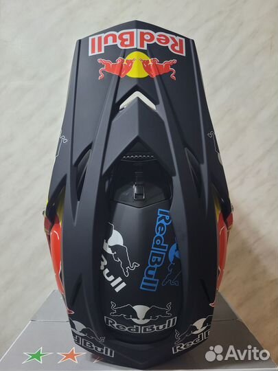 Мото Шлем RedBull кроссовый с Очками Новый матовый