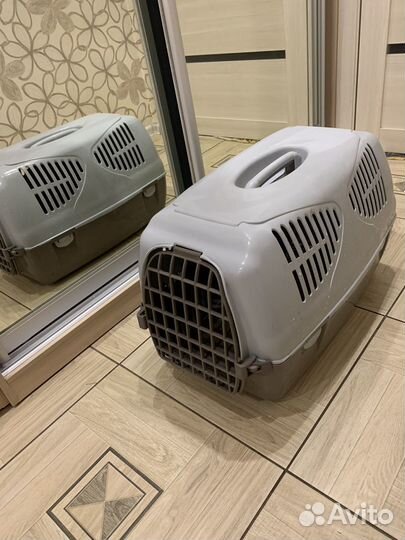 Переноска для животных пластиковая б/у