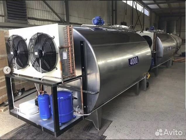 Новый охладитель молока на 4 тонны