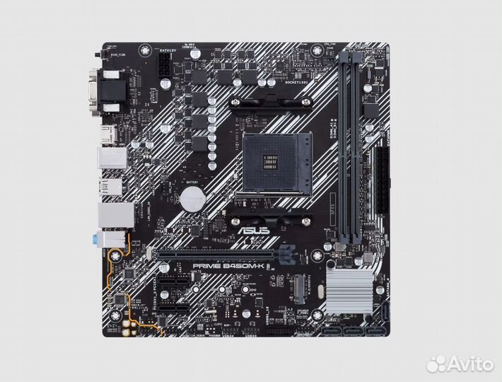 Материнская плата asus prime B450M-K II