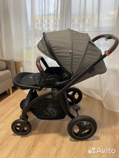 Коляска детская Sweet Baby 2в1 Cupola Gray Neo