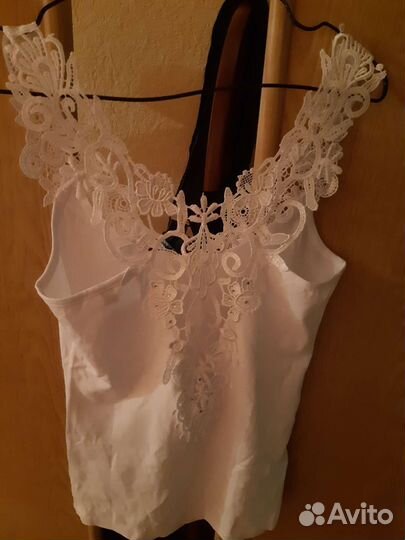 Майка летняя кружевная