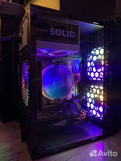 Игровой компьютер Ryzen 5 + RX6500XT + 16GB