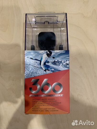 Экшн камера 360H черный (4K/12.4MP/360/1200mAh)
