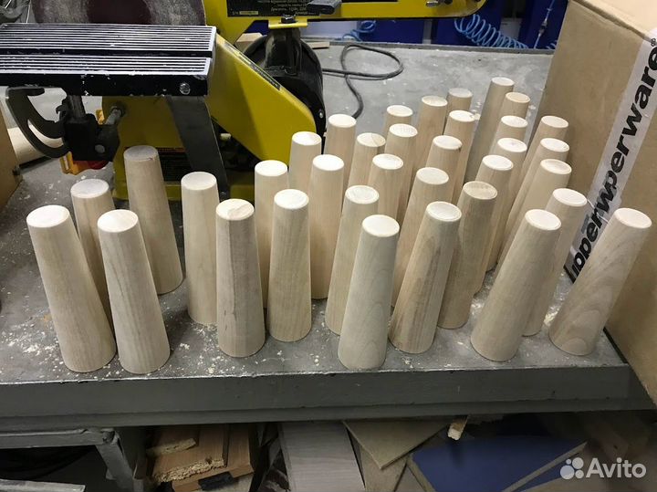 Ножки для мебели конусные деревянные