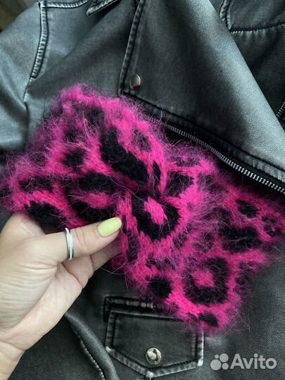 Повязка на голову из пуха норки