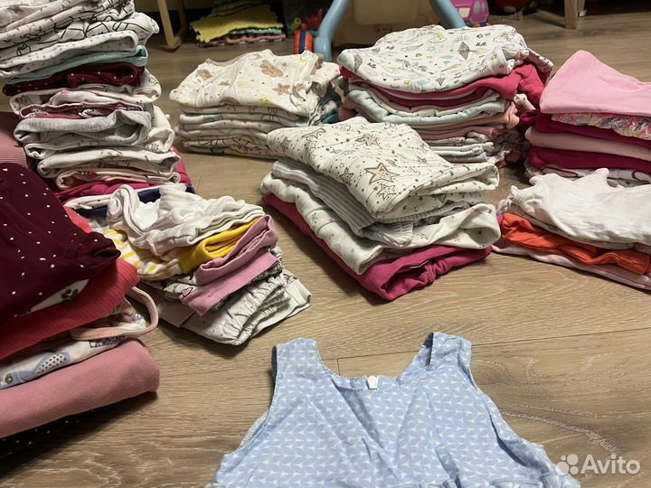 Вещи пакетом для девочки с рождения и до года