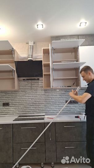 Установка светодиодной ленты, подсветка