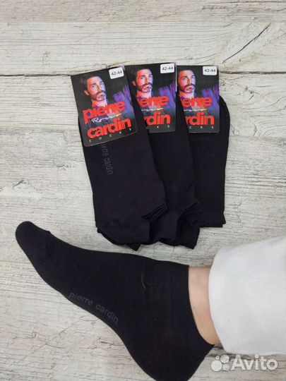 Носки мужские черные короткие Pierre Cardin Rocco