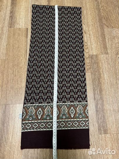 Мужской павлопосадский шарф, шерсть