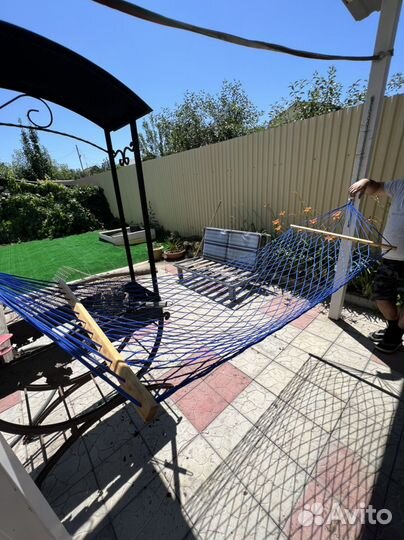 Подвесные качели гамак сетка
