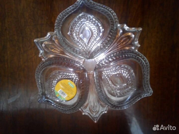 Менажница фигурная «Листья» 3 секции