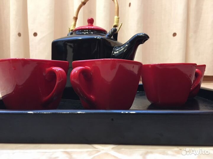 Новый керамический сервиз /чайный набор