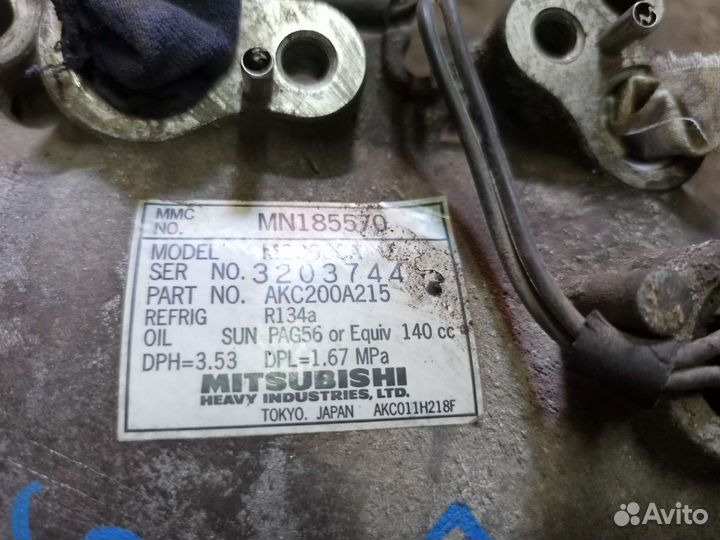 Компрессор кондиционера Mitsubishi Lancer 9