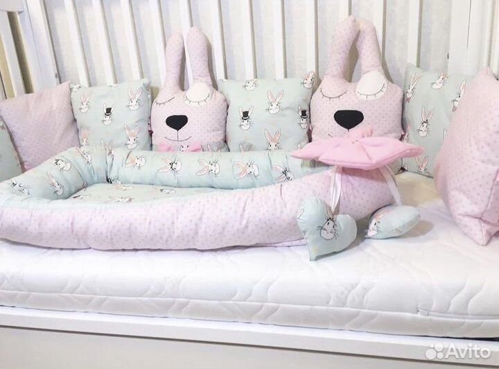 Бортики в детскую кроватку новые