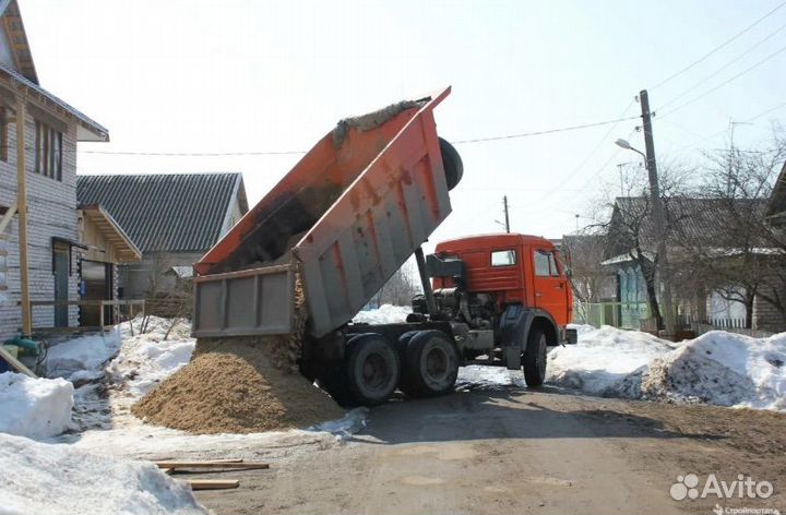 Песок речной с доставкой