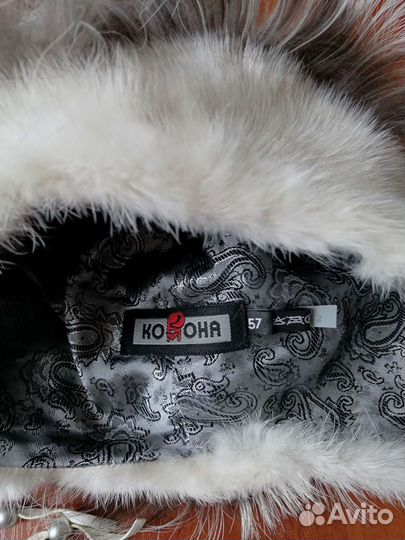 Шапка норковая женская новая