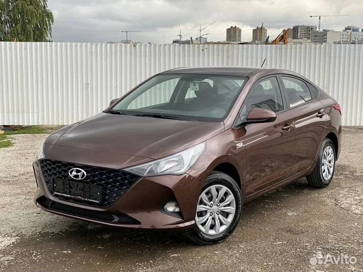 Передний бампер Hyundai Solaris2 Кофейный металлик