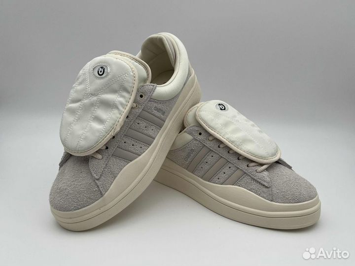 Кроссовки мужские Adidas Campus Bad Bunny серые