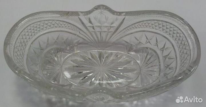 Ваза ладья салатница конфетница хрусталь СССР