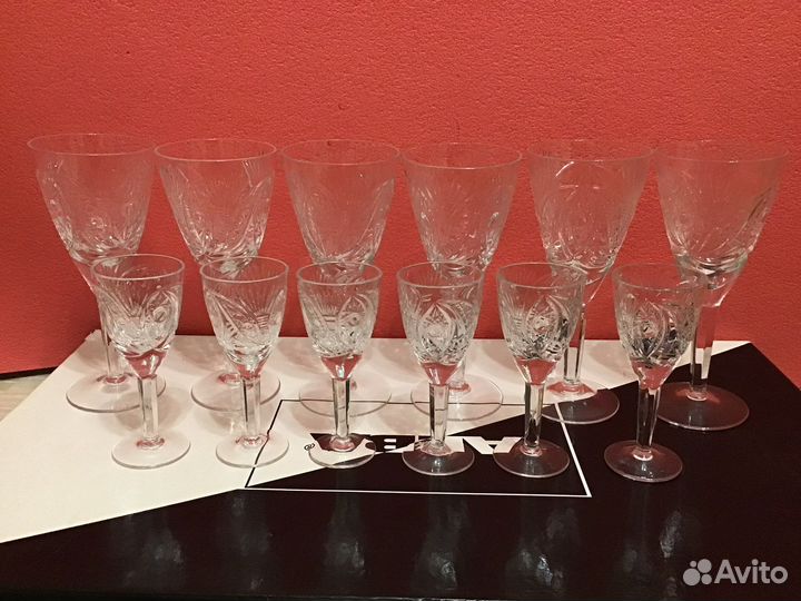 Фужеры высокие и рюмки СССР