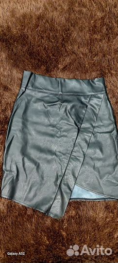 Кожаная юбка 50 52