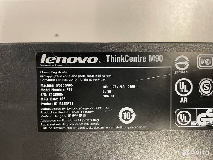 Компьютер enovo thinkcentre m90