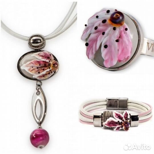 Бижутерия Vloes муранское стекло