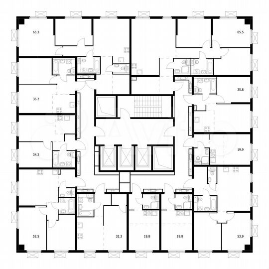 2-к. квартира, 36,2 м², 8/23 эт.