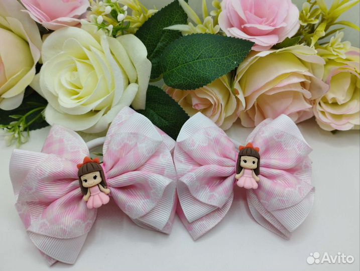 Резинки для волос. Канзаши. Резиночки