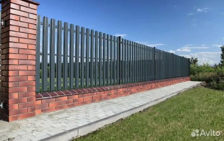 Забор металлический под ключ качественно