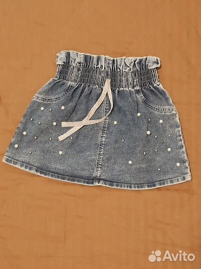 Джинсовая юбка для девочки 110
