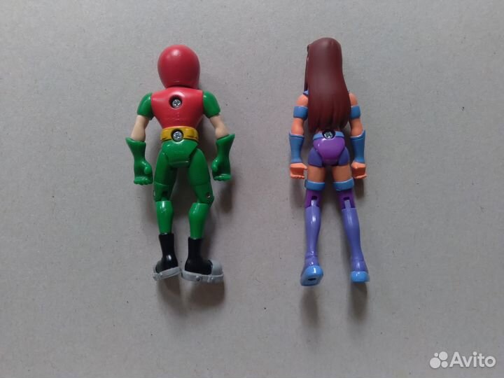 Фигурки Robin и Starfire Teen titans bandai 3.5