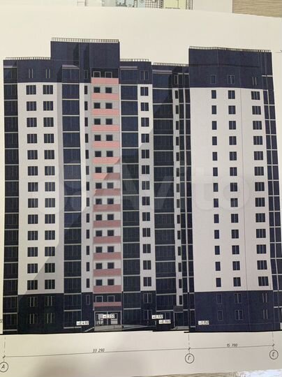 2-к. квартира, 61,6 м², 16/16 эт.