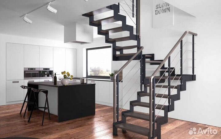 Лестница под ключ в дом