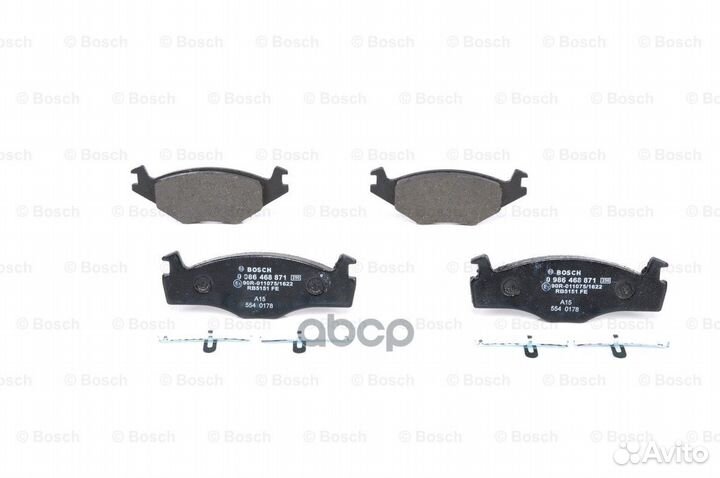 Колодки тормозные дисковые перед 0 986 468