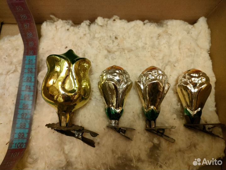 Елочные игрушки СССР на прищепке